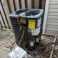Brand new Trane condensers installed on professional pads